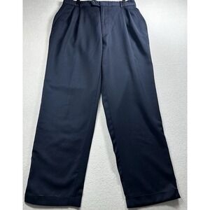 Woolmark Mens Wool Dress Pants Made in Italy Pleated Trousers W30 L29